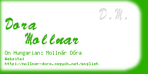 dora mollnar business card